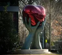 Скульптура сердце нержавеющая сталь (518280) сертификат арт-объект  в Туле