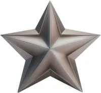 Звезда из нержавеющей стали декор на стелу в Туле (518508)