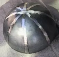 Полусфера сталь Ст3 ∅ 1350 стенка 6 мм.
