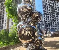 Скульптура из зеркальных шаров нержавеющая сталь (517531) поставка арт-объект  в Туле