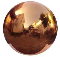 Шар полированный из меди (198300) монтаж - сфера арт-объект ø 1000 мм. пустотелая  в Туле
