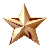 Бронзовая звезда накладка на памятник в Туле (518475)