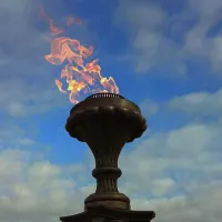 Газовая горелка апс (газ-контроль) (1629) сертификат - автомат вечный огонь ø 154 мм. ветроустойчивая  в Туле