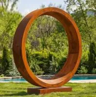 Кортеновская сталь скульптура кольцо (518267) монтаж арт-объект  в Туле