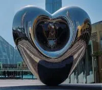 Объёмная скульптура сердце из нержавеющей стали (518278) сертификат арт-объект  в Туле