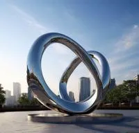 Кольца из нержавеющей стали скульптура (518263) поставка арт-объект  в Туле