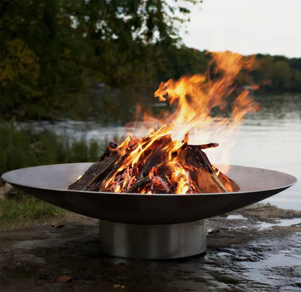 Кострище из нержавеющей стали купить в Туле - диаметр чаши для разведения костра больше 1 метра 